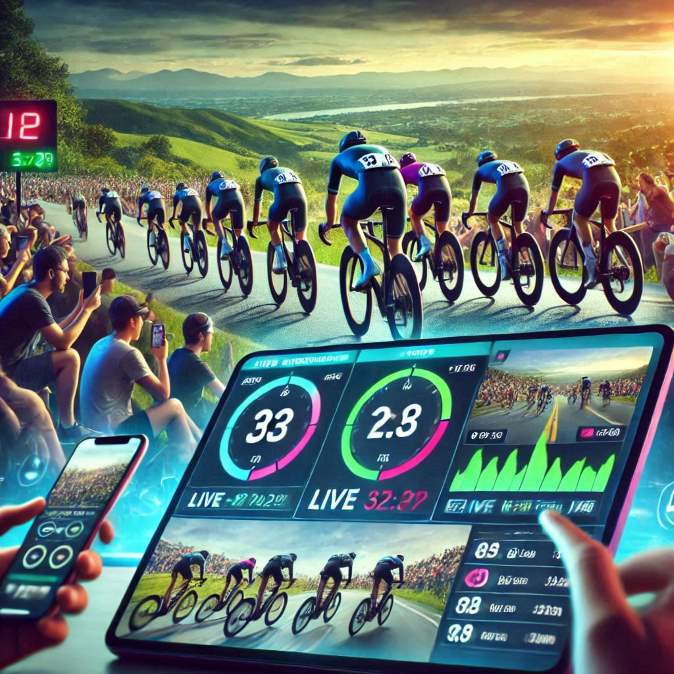 live streamed bike race